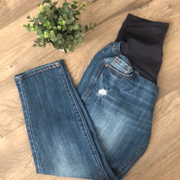 Maternity - OLD NAVY CROPPED JEANS 6 - Picture 1 of 5